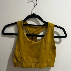Tracksmith Yellow Allston Bra